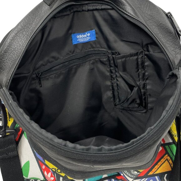 Adidas Vintage Cross Body Airliner Computer Double Compartment Shoe Logo Bag Y2K - Picture 7 of 13